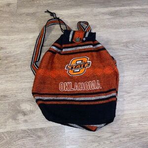 Oklahoma State University Drawstring Backpack NCAA Cowboys Serape Style